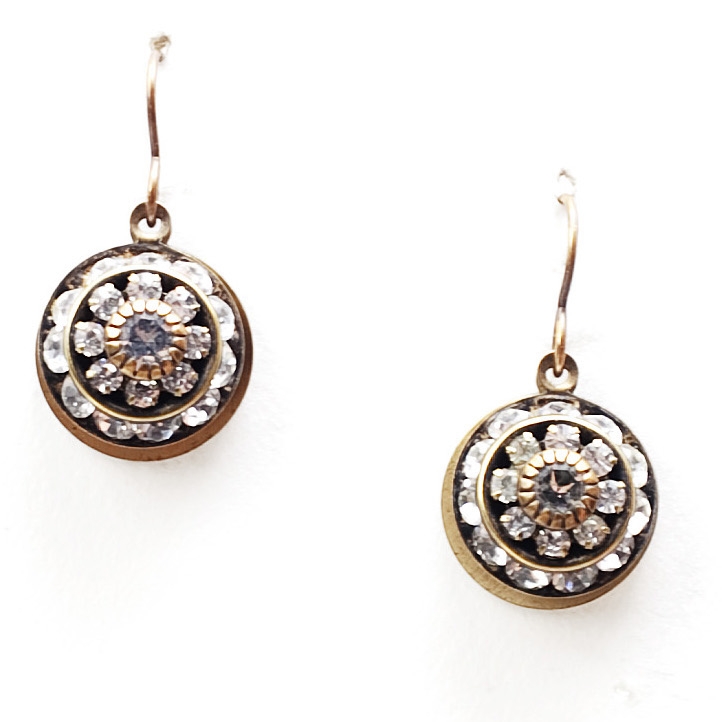 Petite Crystal Corinne Love Drops Earrings