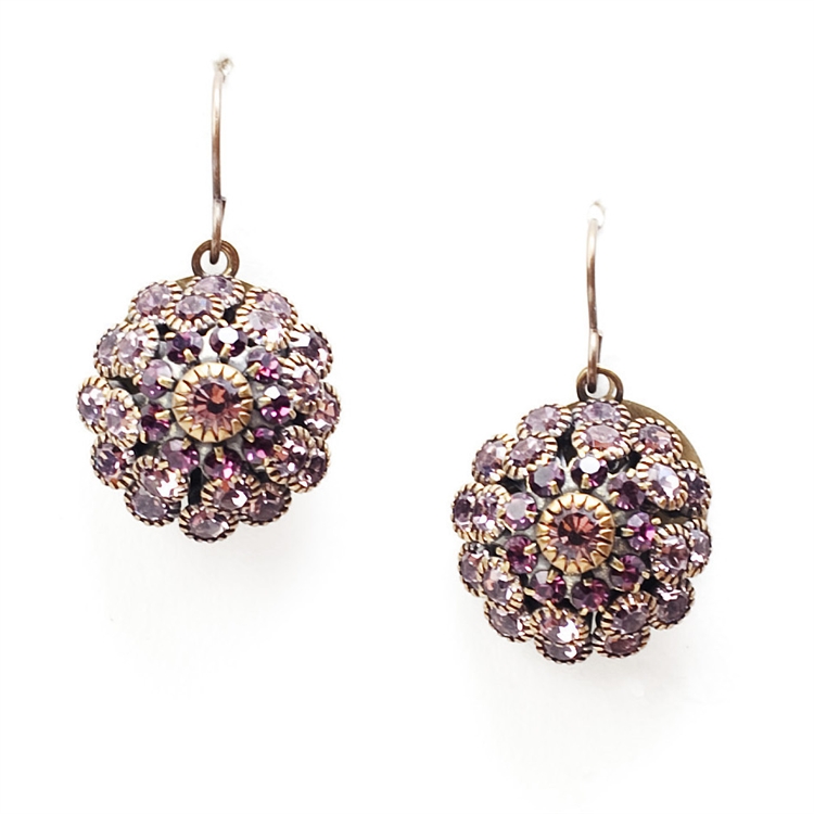 Amethyst Bloom Love Drops Earrings