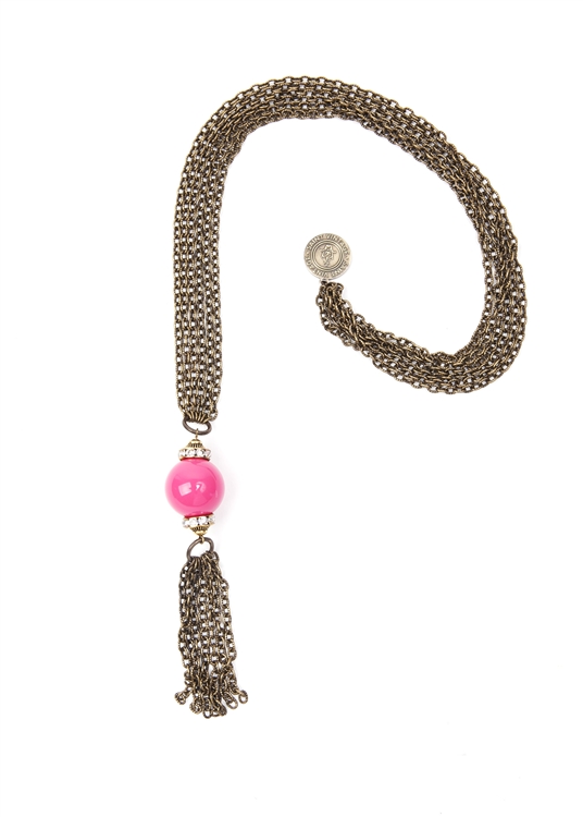 Mary Anne Gumball Tassel Necklace